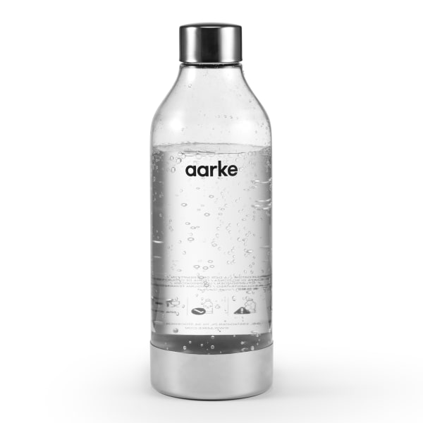Aarke III Polished Steel PET Water Bottle, 800ml