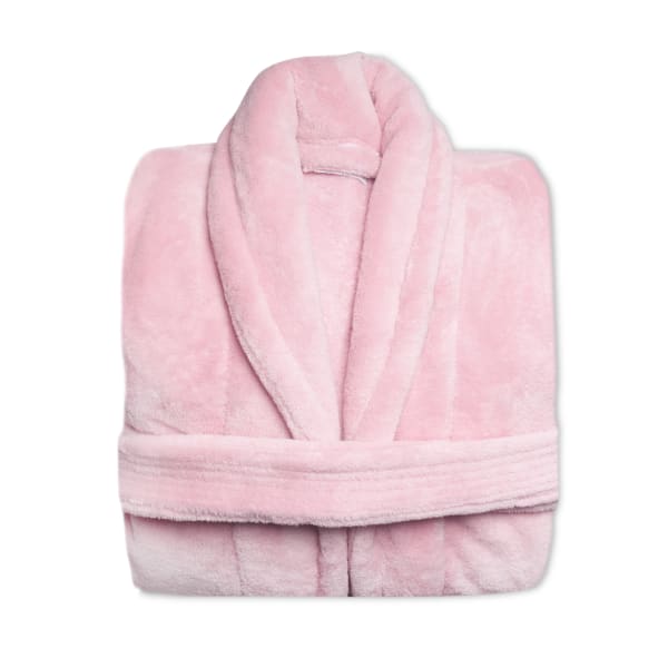 Club Classique Vintage Pink Unisex Fleece Bathrobe, Small