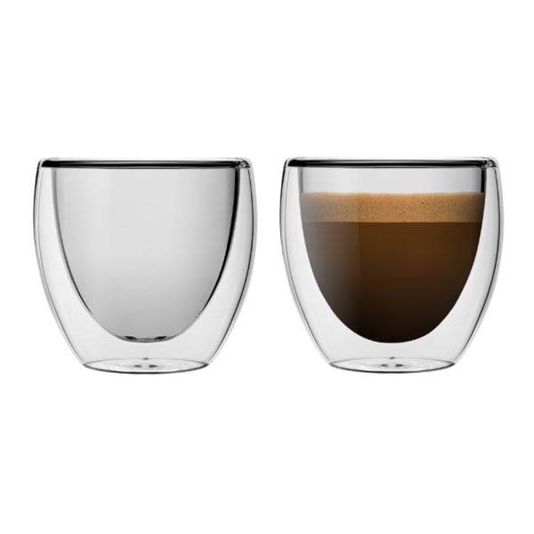 Yuncang Espresso Double Wall Glasses 2pk - EATwithOHASHI