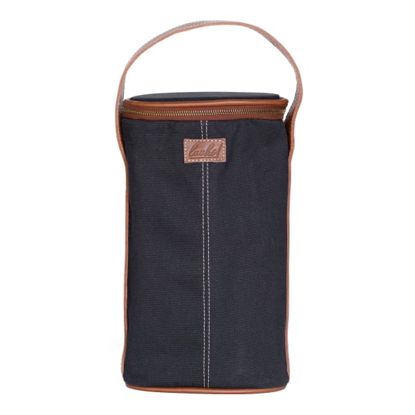 Luuks Daniel Canvas Double Wine Cooler Bag, Black Pepper