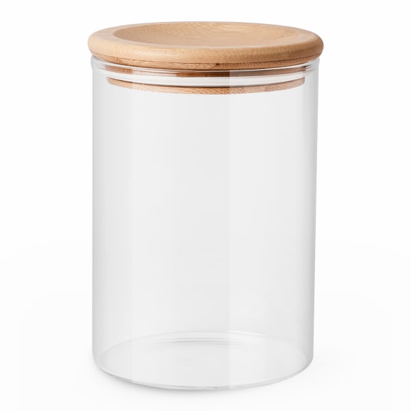 Humble & Mash Glass Canister with Bamboo Lid, 950ml