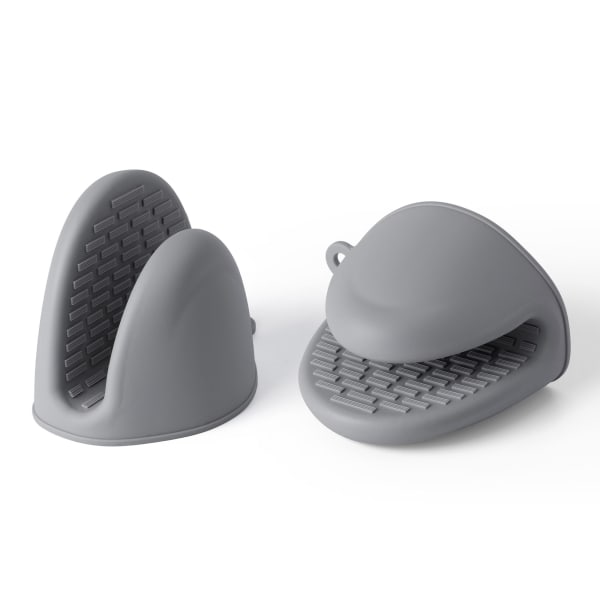 Grip Buddy Silicone Grips, Set of 2, Grey