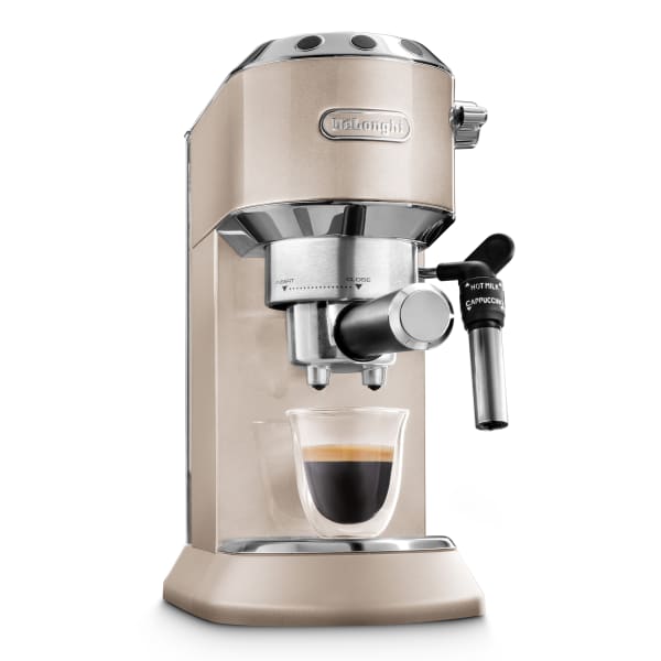 De'Longhi Dedica Arte Metallics Espresso Coffee Machine, Beige