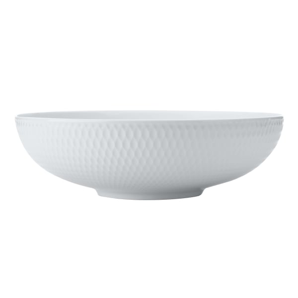 Maxwell & Williams White Basics Diamonds Round Serving Bowl, 25cm