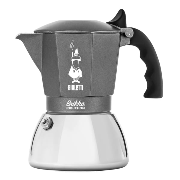 Bialetti Brikka Aluminium Stovetop Coffee Maker 4 Cup (180ml): (Red)