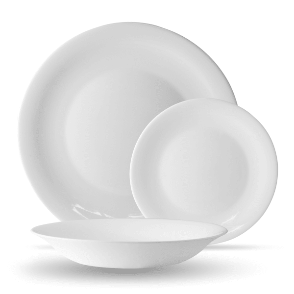 Bormioli Rocco White Moon Dinner Set, 18-Piece
