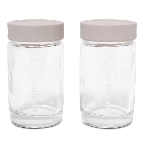 Crushgrind Vaasa Spice Jar, Set of 2, Crushgrind Off-white