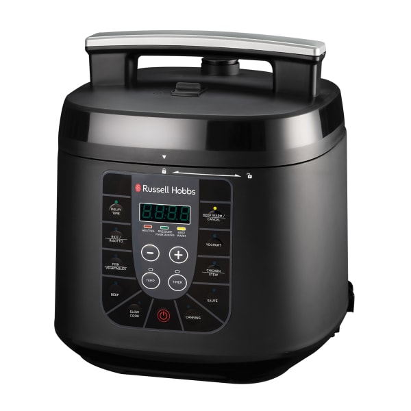 Russell Hobbs Black Dual Chef Pressure Cooker & Air Fryer 6L, Cookers &  Fryers, Kitchen Appliances, Appliances, Household