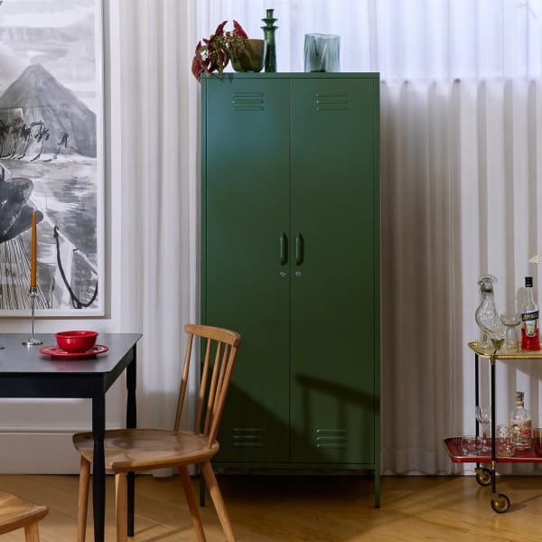 Popstrukt Sugar Cube Double Locker, Dark Olive