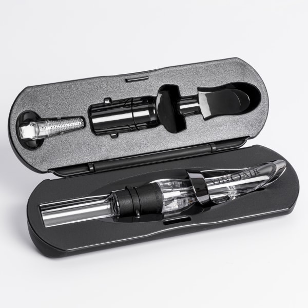 VinOair Premier Wine Aerator with Gravity Lid, Filter And Travel Case
