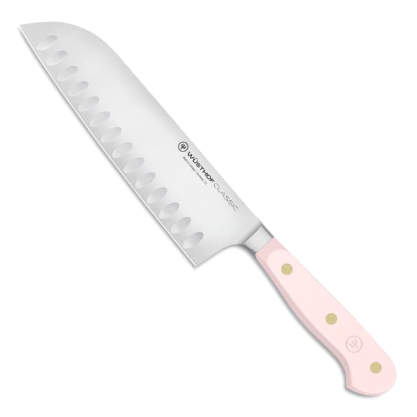 Wusthof Classic Colours Santoku Knife, 17cm, Pink Himalayan Salt