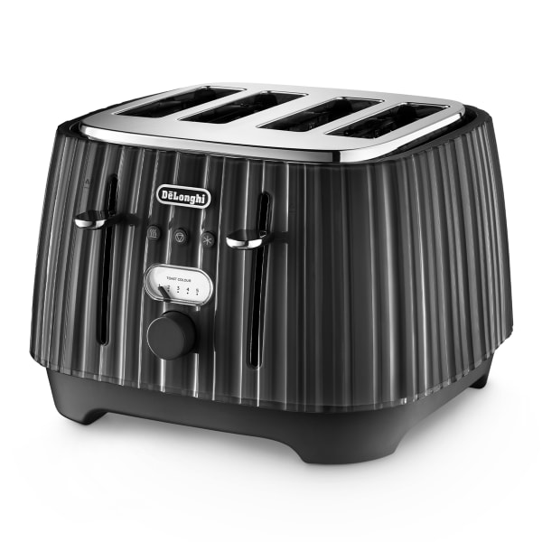 DeLonghi Ballerina 4-Slice Toaster, 1800W, Furnace Black