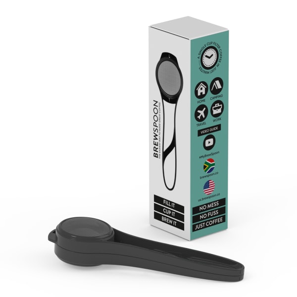 Brewspoon Filter Spoon Coffee Maker, Charcoal
