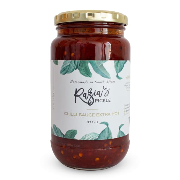 Razia's Pickle Extra Hot Chilli Sauce, 375ml