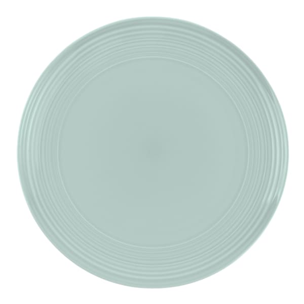 Jenna Clifford Embossed Lines Dinner Plates, Set of 4, Mermaid Mist