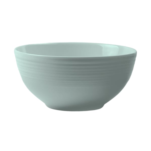 Jenna Clifford Embossed Lines Cereal Bowls, Set of 4, Mermaid Mist