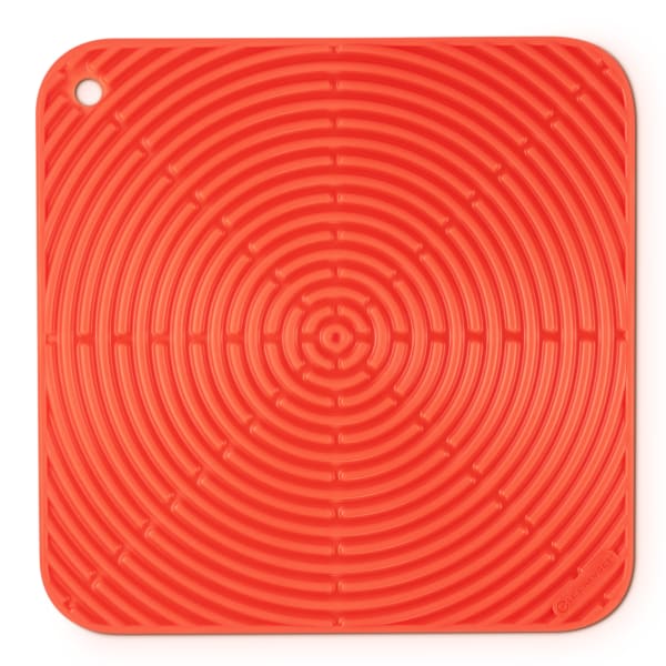 Le Creuset Silicone Square Hot Pad, 29cm, Flame