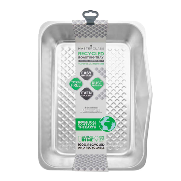 MasterClass Recycled Aluminium Roasting Pan with Pouring Spout