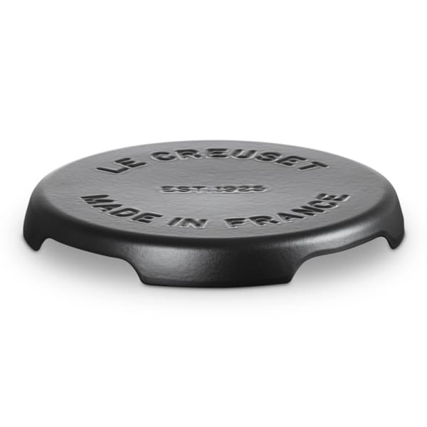 Le Creuset Signature Cast Iron Round Trivet, 22cm, Matte Black