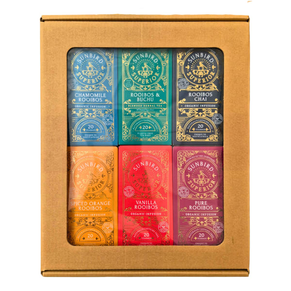 Sunbird Rooibos Organic Superior Selection Tea Bags, Set of 6