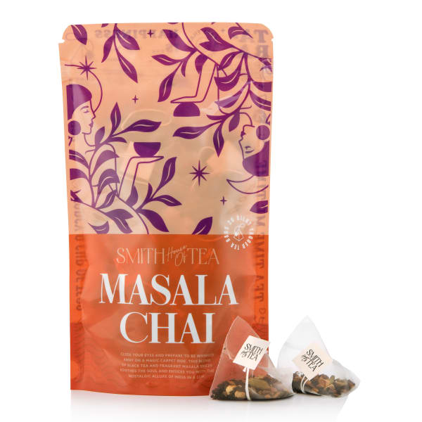 Smith House of Tea Masala Chai Tea Bags, Pack of 20