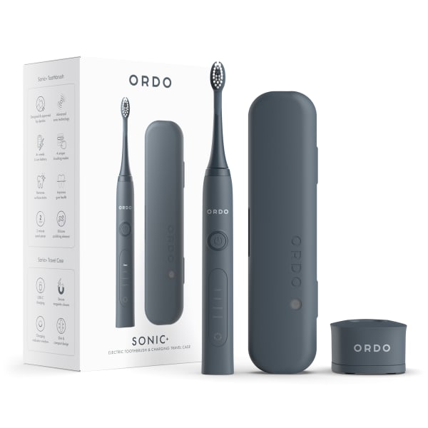 Ordo Sonic Plus Toothbrush & Charging Travel Case, Charcoal Grey