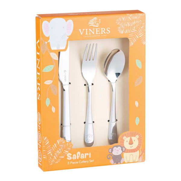Viners Kids Cutlery, Set of 3, Safari