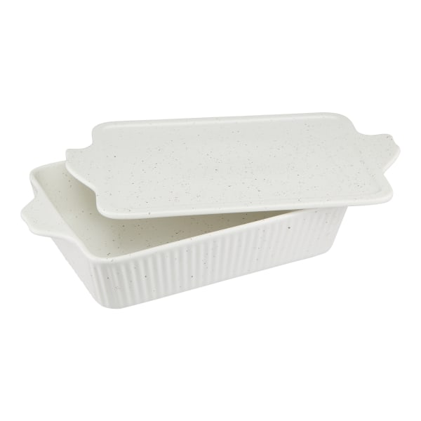 Maxwell & Williams Speckle Rectangular Dish with Tray Lid, 28cm x 20cm