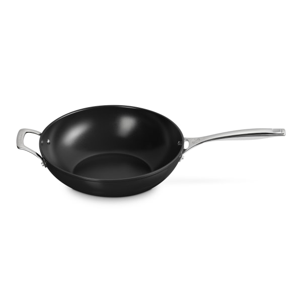 Le Creuset Essential Ceramic Non-Stick Stirfry Pan with Helper Handle, 30cm