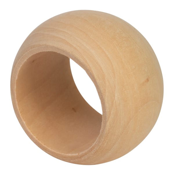 Nicolson Russell Light Wood Napkin Rings, Set of 4