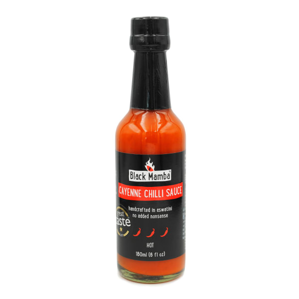 Black Mamba Foods Cayenne Chilli Sauce, 180ml
