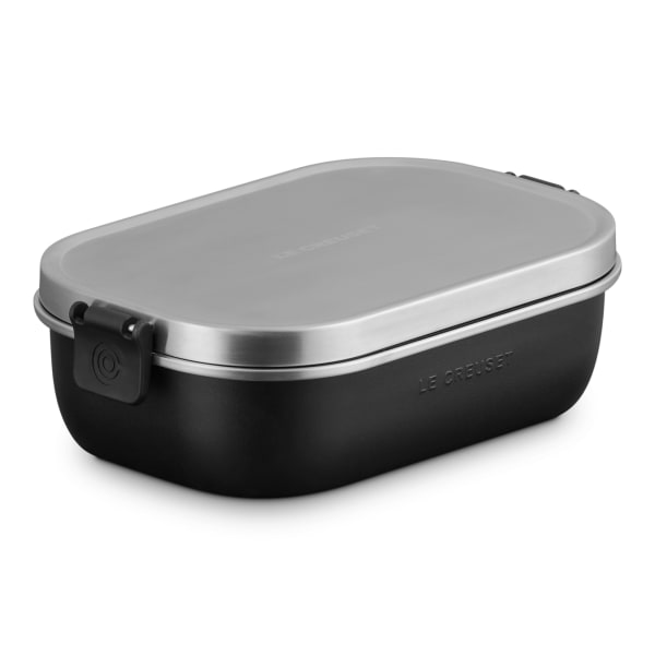 Le Creuset On The Go Vacuum-Insulated Stainless Steel Lunchbox, 900ml, Matte Black