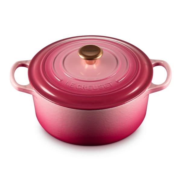 Le Creuset Berry Signature 3.3 Litre Round Cast Iron Casserole, 22cm