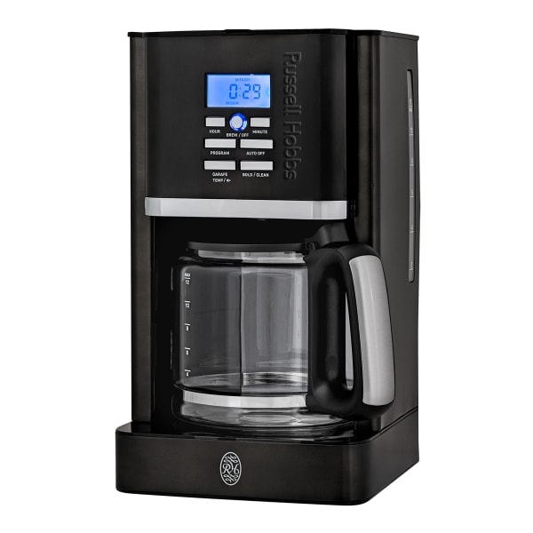 Russell Hobbs Nexus Stainless Steel Digital Coffee Maker, 1.8L, Black