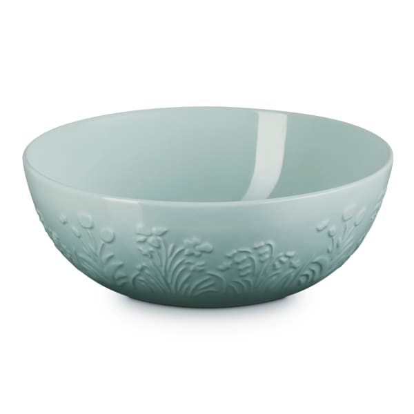 Le Creuset La Collection Jardin Stoneware Serving Bowl, 3.6L, Sea Salt
