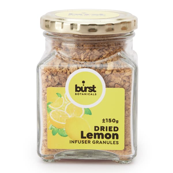 Burst Botanicals Dried Lemon Infuser Granules, 120g
