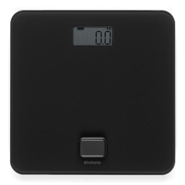 Brabantia Battery-Free Digital Bathroom Scale, Dark Grey