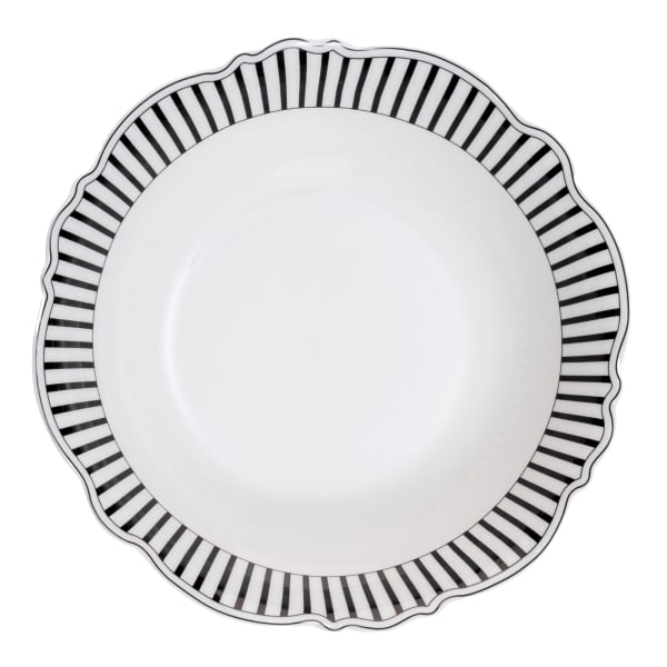 Jenna Clifford Ivory Noir Salad Bowl, 23cm
