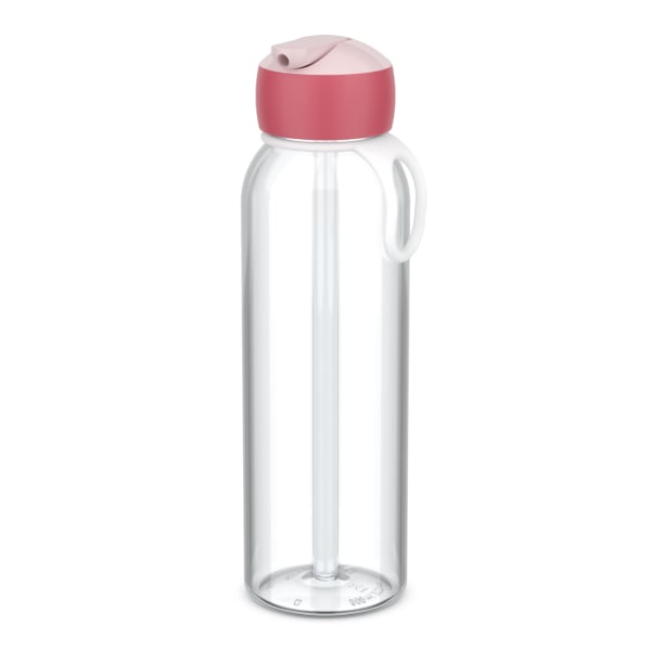 Mepal Campus Water Bottle with Flip Straw, 500ml, Cool Pink