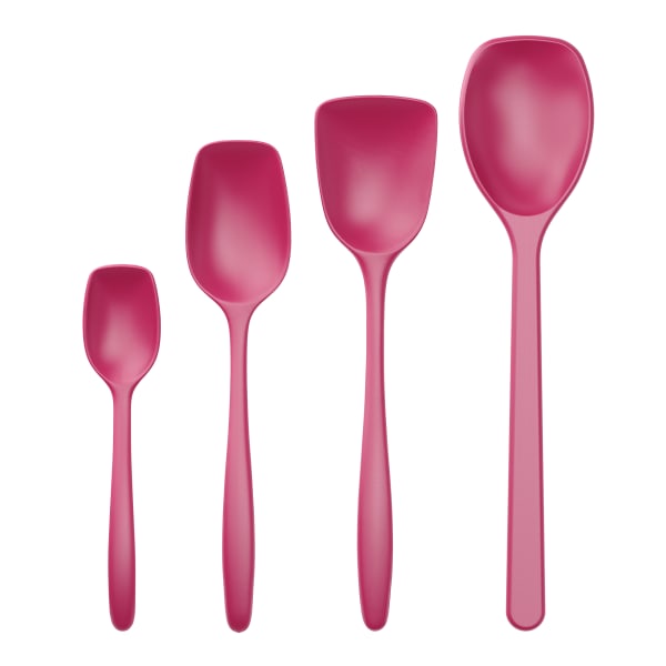 Rosti Classic Cooking Spoon Set, 4-Piece, Beetroot