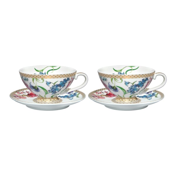 Maxwell & Williams Estelle Michaelides Mystique Espresso Cups & Saucers, Set of 4