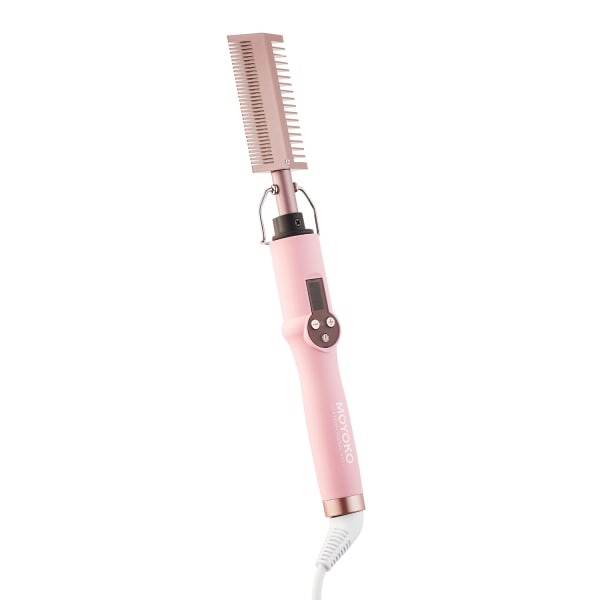 Moyoko Luxe Crown Hot 2-in-1 Ceramic Comb, Nordic Pink