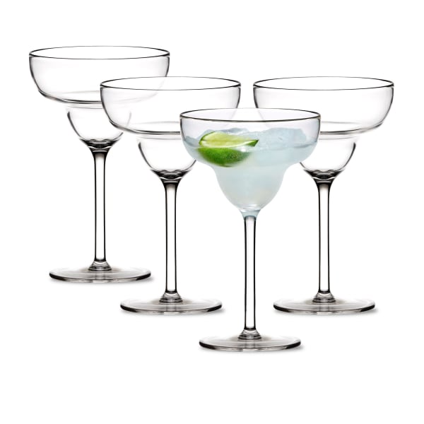 Salisbury & Co Unbreakable Margarita Glasses, Set of 4