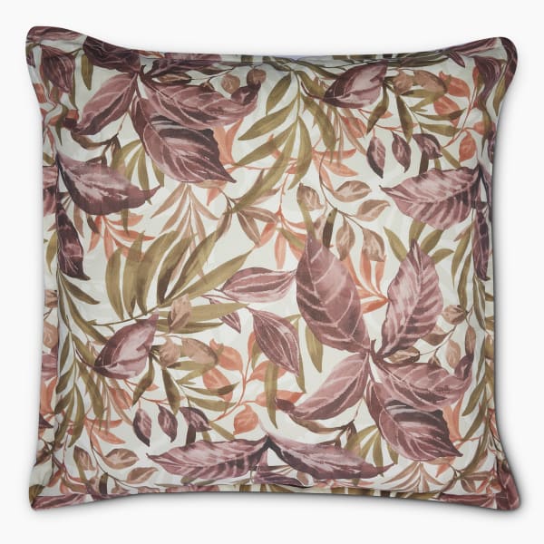 Thread Office Outdoor Tropique Rust Scatter Cushion with Feather Blend Inner, 60cm x 60cm