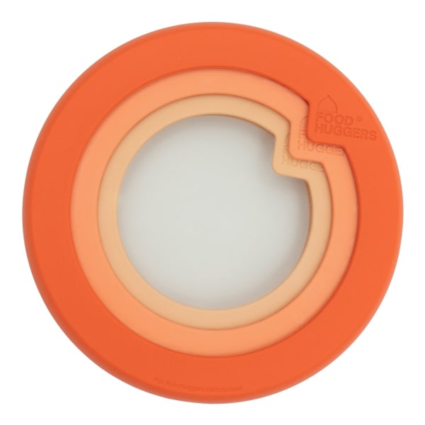 Food Huggers Adjustable Silicone & Glass Lids, Set of 3, Terracotta