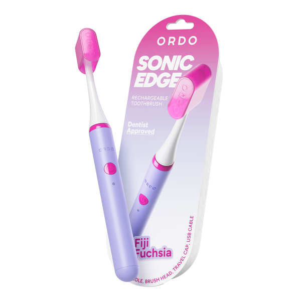 Ordo Sonic Edge Rechargeable Toothbrush, Fiji Fuchsia