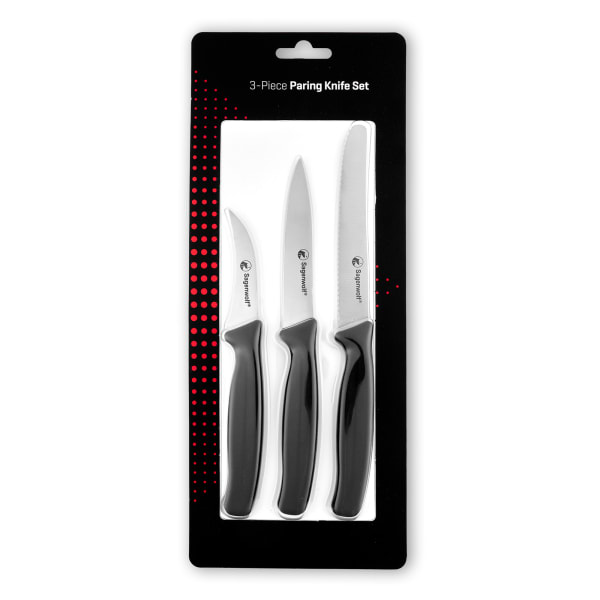 Sagenwolf Carbon Series Paring Knife Set, 3-Piece