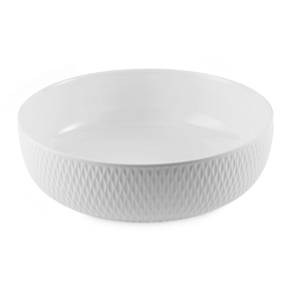 Maxwell & Williams White Basics Diamonds Serving Bowl, 20cm