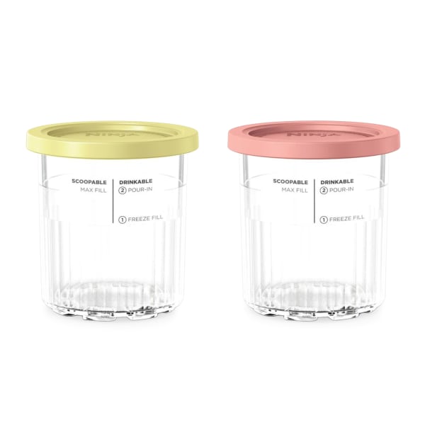 Ninja Deluxe Dessert Tubs for the Creami Deluxe 10-in-1 Ice Cream and Iced Drink Maker, Set of 2