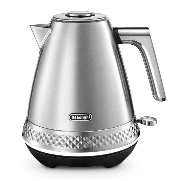 DeLonghi Diadema Cordless Electric Kettle, 1.7L, Metallic